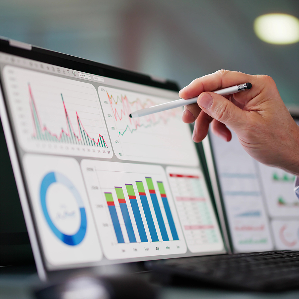 RavencoreX team collaborating on data analytics and cloud solutions