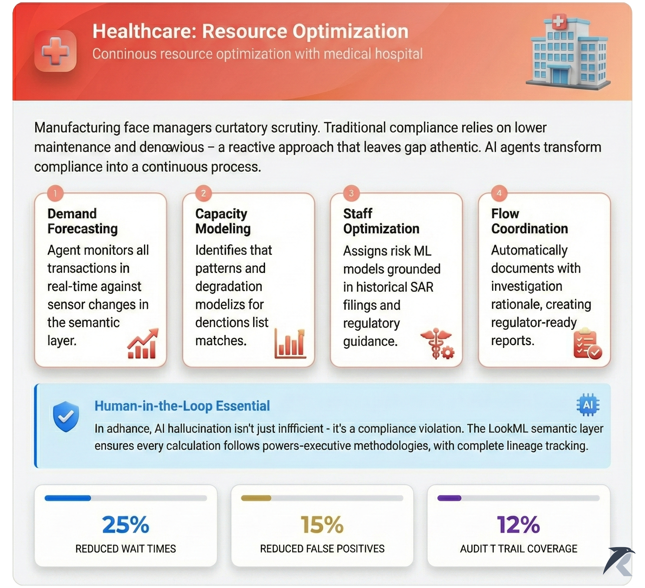 Healthcare: Resource Optimization - Predictive staffing and capacity management for better patient outcomes